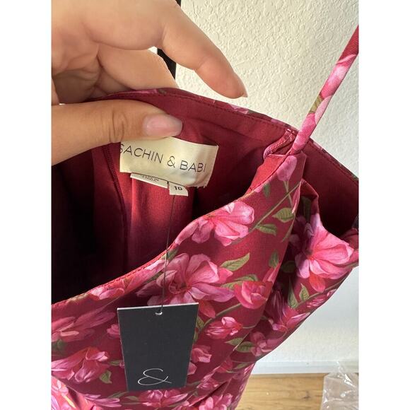 Sachin & Babi | Audra Floral Faille Midi-Dress - Picture 6 of 6